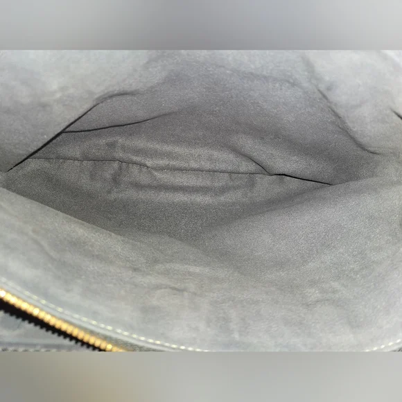 MCM Croc Embossed Gray Leather Large 2 way Satchel T7428 in EUC - Picture 10 of 16